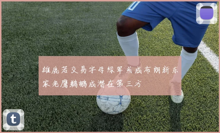 雄鹿若交易字母绿军或成布朗新东家老鹰鹈鹕成潜在第三方